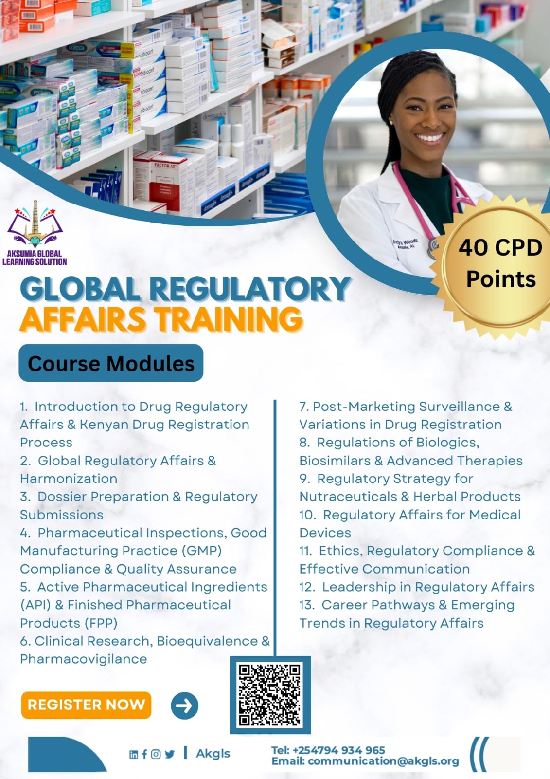 GLOBAL REGULATORY AFFAIRS Course Image